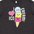 thumbnail image 4 of Inktastic I Love Ice Cream with Cute Ice Cream Cone Youth T-Shirt, 4 of 5