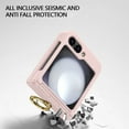thumbnail image 2 of TECH CIRCLE for Samsung Galaxy Z Flip 6,Slim Fit Rugged Shockproof PC Hinge Protector Case with Ring Stand Enhanced Protection and Convenient Hands-Free Viewing Galaxy Z Flip 6 Case,Pink, 2 of 7