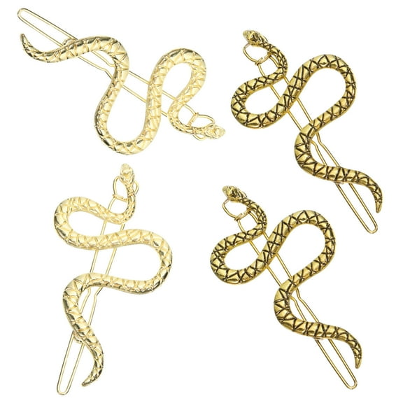 HONMEET 4pcs Creative Hair Pin Snake Hair Fastener for Women with Hair Styling Accessories 2.56x1.26x0.39in