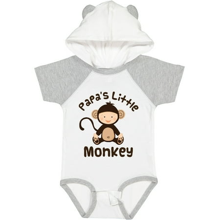

Inktastic Papas Little Monkey Boys Funny Gift Baby Boy or Baby Girl Bodysuit
