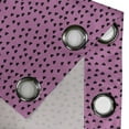 thumbnail image 4 of Ambesonne Hot Pink Grommet Curtain, Black Hearts Romantic, 50" x 84", Fuchsia Black, 4 of 6