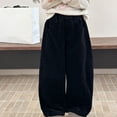 thumbnail image 6 of KVPLBQFD Girls Sweatpants Size 14-16 Cute Pants Grey Sweatpants Blue Pants Toddler Summer Clothes Little Girl Clothes Size 6-7 2 Year Old Girl, Black 11-12 Years, 6 of 6