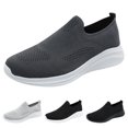 thumbnail image 5 of Yindaity Men Athletic Slip on Shoes Mesh Running Shoes Men For Gym Walking Shoes Comfortable (White,10), 5 of 6