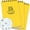 Yellow, variant on Rite in the Rain All-Weather Top-Spiral Notebook, 3" x 5", Yellow Cover, Universal Pattern, 3 Pack No. 135-3