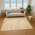 thumbnail image 7 of Addison Rugs Mayfield Premium Machine Washable Transitional Geometric Peach Rectangle Rug, 3' X 5' Machine Washable Transitional Geometric Peach Oversized Sherpa Throw Blanket, 7 of 7