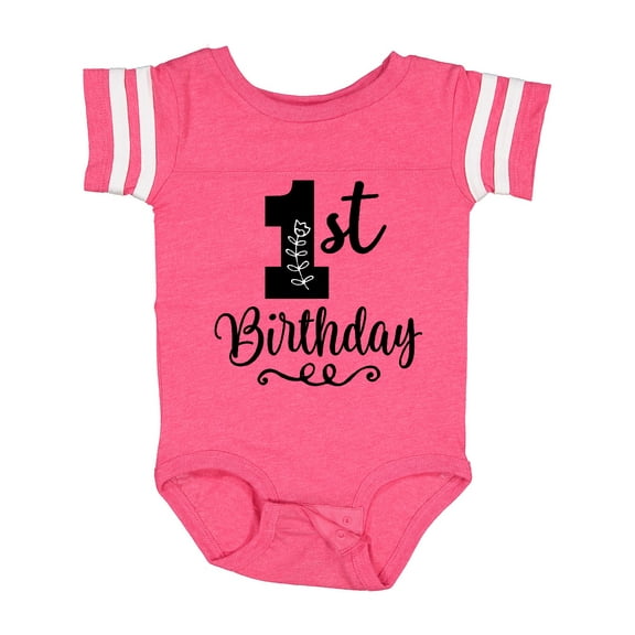 Inktastic 1st Birthday One Year Old Girls Girls Baby Bodysuit