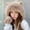 khaki, variant on Women Winter Cartoon Plush Fluffy Cat's Ear Skiing Hat Warm Knitted Hats Fur Beanie Hat Thicken Hat PINK
