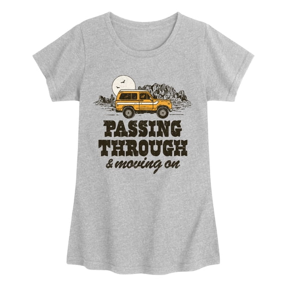 Instant Message - Passing Through Fitted Short Sleeve Graphic T-Shirt