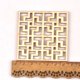 thumbnail image 4 of 20x de tallada artesanía hecha DIY pintura rebanadas de natural para decoración para hogar fabricación de Cuadrado Baoblaze arte de scrapbooking, 4 of 8