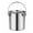 Silver, variant on Fiocias Stainless Steel Airtight Bucket Milk Pail Multi-Function with Lid Cover Airtight 20 cmx20 cm