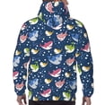 thumbnail image 7 of Kdxio Colorful Cartoon Shark Print Mens Casual Hooded Collar Drawstring Hoodies Pullover Sweatshirts Casual Long Sleeve Shirts-XX-Large, 7 of 7