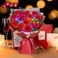 thumbnail image 4 of Ramo ADDWel de 12 rosas rojas preservadas de larga duración, 4 of 9