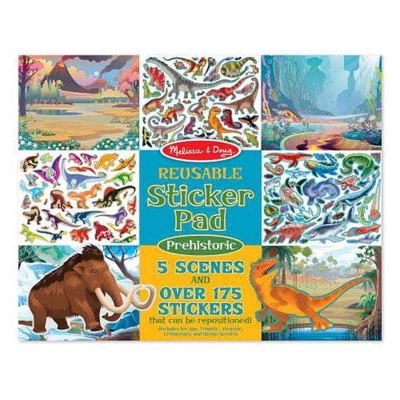 Melissa & Doug Reusable Sticker Pad, Prehistoric