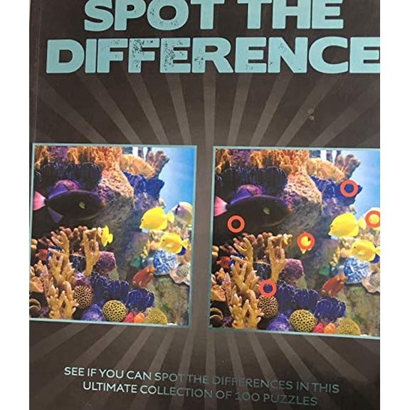 Pre-Owned Spot the Difference (See if you can spot the differences in this ultimate collection of 100 puzzles), 9781407581200, 1407581201, Paperback,