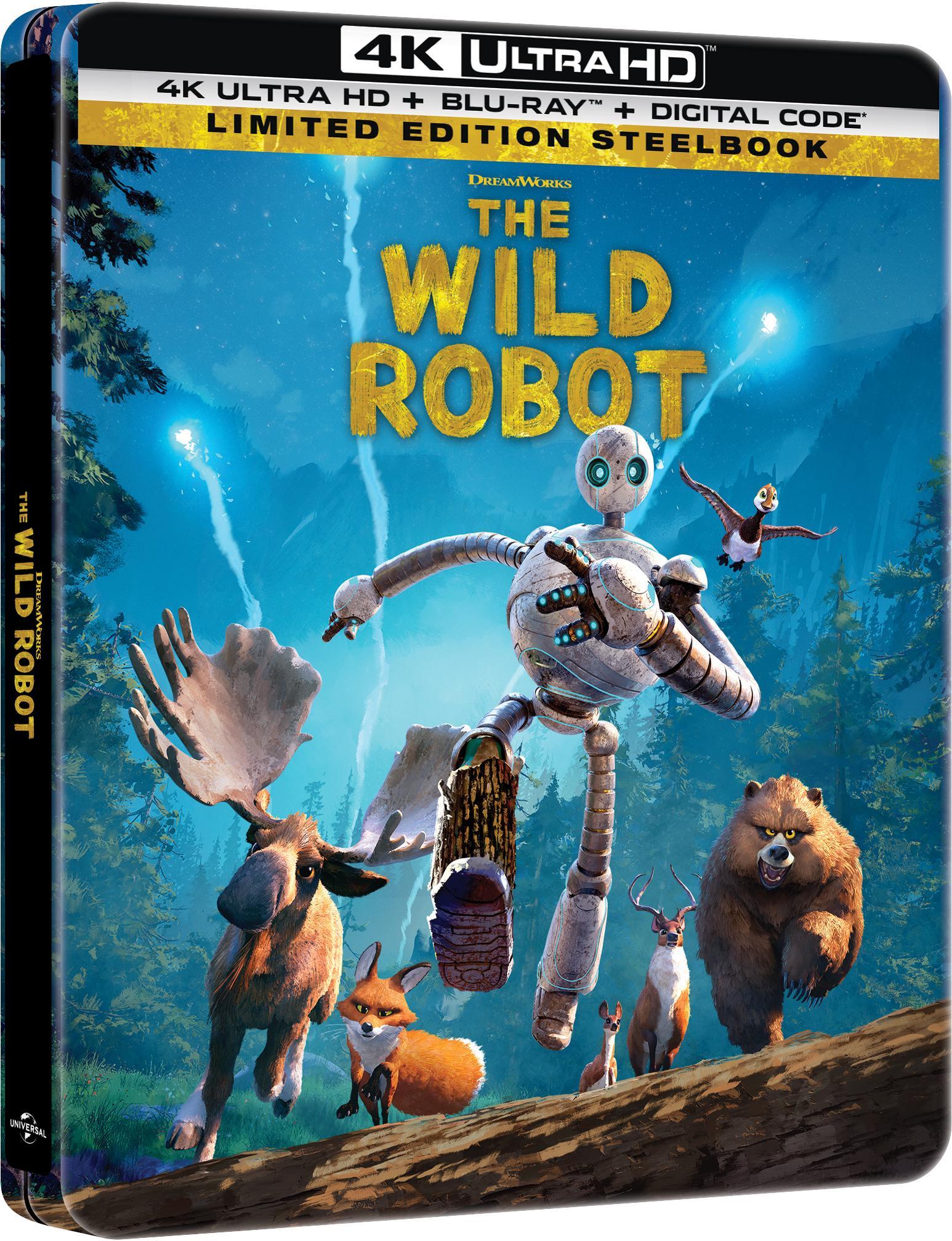 The Wild Robot (Steelbook) (4K Ultra HD), Family, DreamWorks