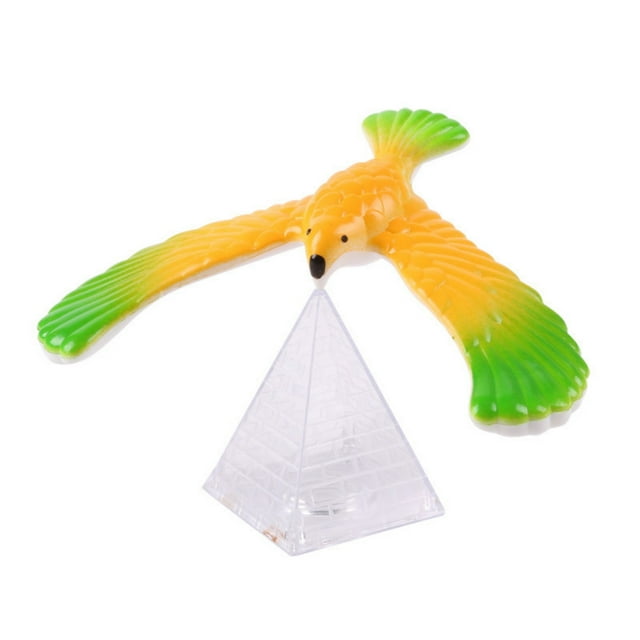 Yellow-Green Balancing Eagle: Stress-Relief Educational Science Toy for Kids 7-10, Creative Interactive with Safe Child-Friendly Material, Compact Size for Home & Travel, Ideal Gift for Learning &