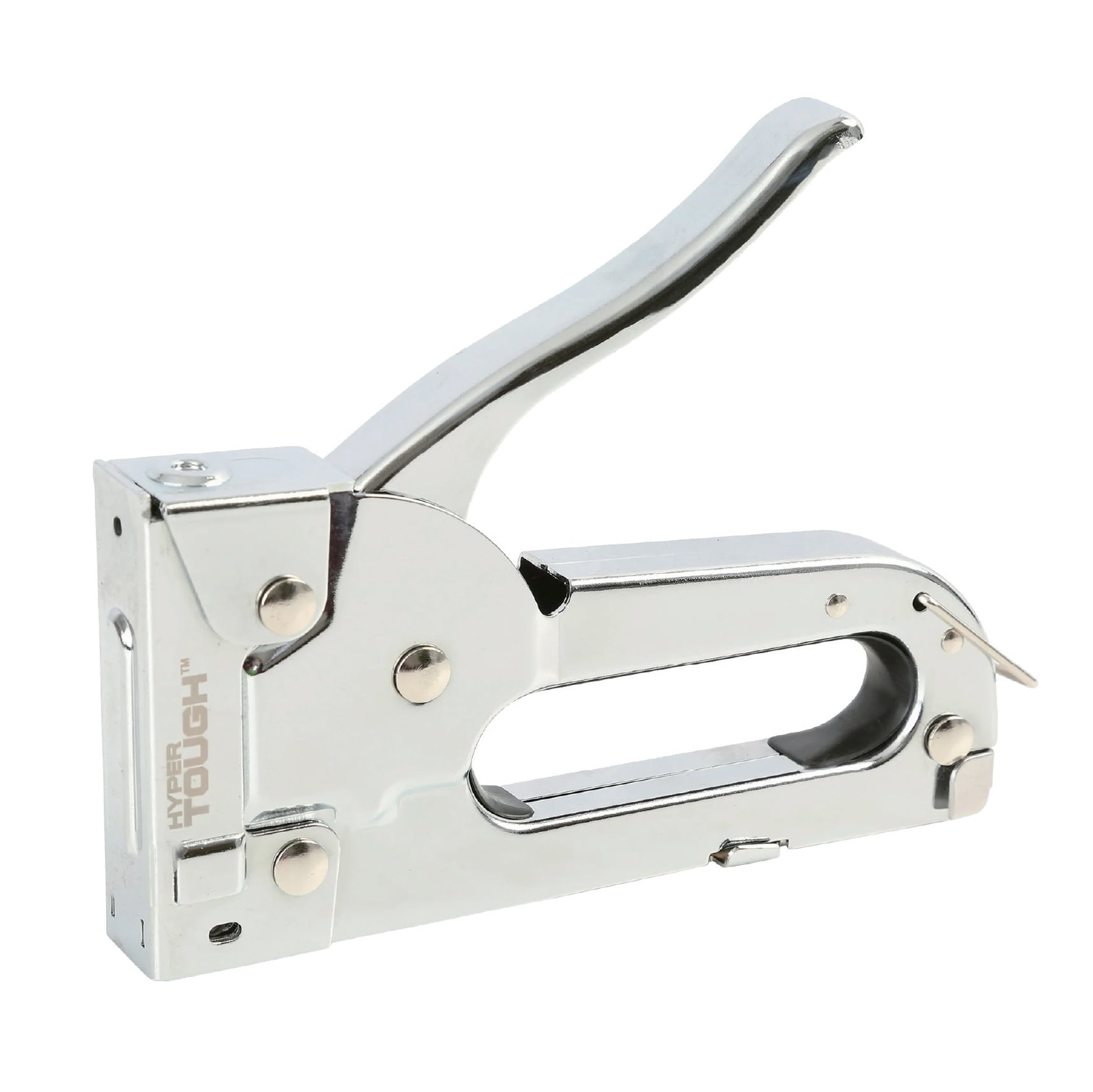 Hyper Tough Light-Duty Stapler, Chrome-Plated Construction, L x 6-inch