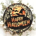 thumbnail image 6 of EUDIDV Spooky Props Halloween Witch Hat Holiday Celebration Wooden Hanging Sign Surprise Door Decoration Hanging Decoration Halloween Decorations, 6 of 6