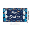 thumbnail image 3 of Decorative Design Happy Birthday Banner Colorful Theme Party Backdrop Celebration Banner for Birthday Party Indoor Decoration Photo Shoot, 3 of 8