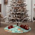 thumbnail image 4 of Bingfone Christmas Tree Skirt Mat Christmas Decoration Interior 36" -Cute Sloth on Floral Tree, 4 of 6