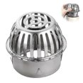 thumbnail image 1 of Gutter Protection Stainless Steel Floor Drain, 1 Piece Gutter Leaf Protection Downpipe, Stainless Steel Leaf Catcher Grid Gutters For Drainpipes, Down, 1 of 5