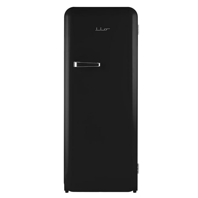 iio 10 Cu. Ft. Retro Refrigerator with Freezerette in Jet Black