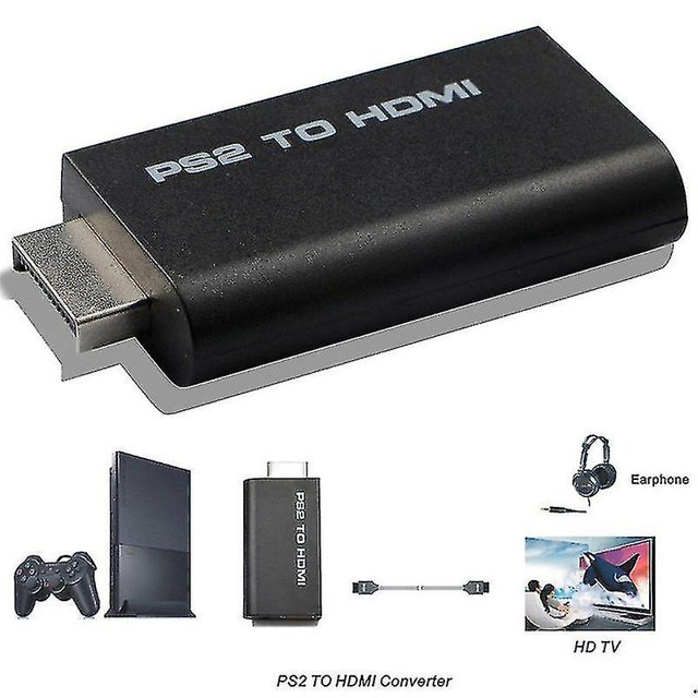 Hdv-g300 Ps2 a Hdmi 480i / 480p / 576i Adaptador convertidor de audio y video para Psx Ps4 ZefeiWu 8390615013116