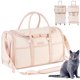 thumbnail image 1 of Transportín plegable para mascotas, transportador de viaje para mascotas, transportador para gatos, para mascotas, senderismo, turismo al aire libre Rosado, 1 of 5