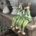thumbnail image 4 of 3Pcs Rabbit Sculpture Eye-catching Decorative Wear Resistant Modern Purple Green Easter Rabbit Figurine Decor Home Supplies, 4 of 5