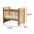 thumbnail image 4 of Juguete de Cuna CUTICAT 1:12 Cama de Casa de Muñecas Miniatura, 4 of 8