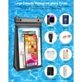 thumbnail image 2 of Large Waterproof Phone Pouch, Floating Dry Bag for iPhone 14 13 12 11 Pro Max Galaxy S22 S21 Large Capacity Waterproof Bag Sunscreen Glasses Storage Universal Dry Pouch for Swimming Rafting Boating, 2 of 7