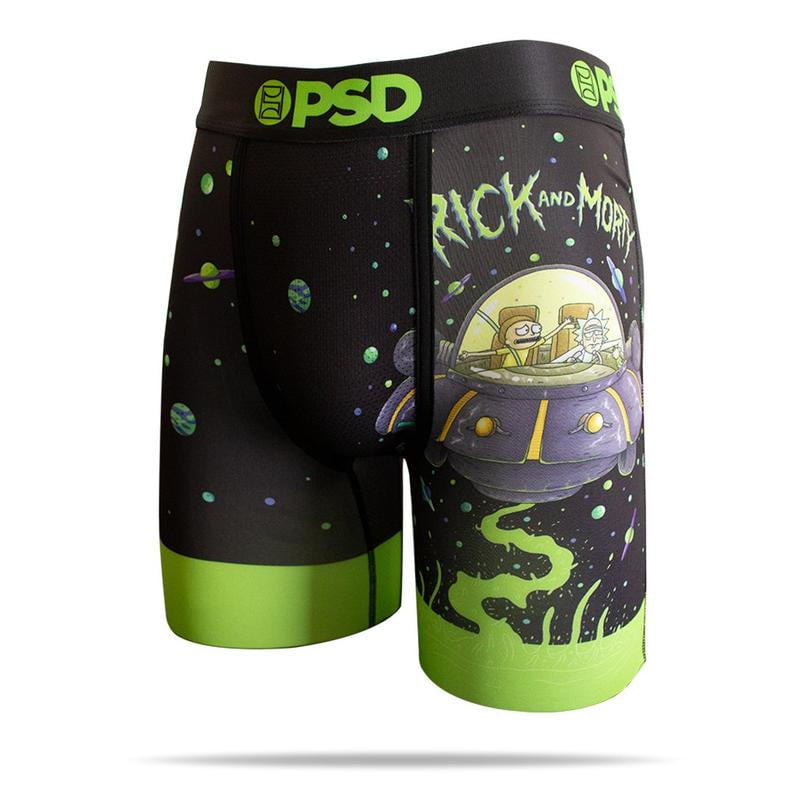 PSD Underwear Men/’s Rick /& Morty Look Athletic Boxer Brief