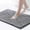 Black Heather, variant on Chenille Bathroom Rugs Mat 24"x17", Non-Slip Bath Mat for Bathroom Floor & BathTub, Washable Soft Shower Shag Bath Rugs, Fluffy Thick Water Absorbent Microfiber Shower Mat, Sage Green