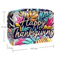 thumbnail image 5 of Thanksgiving FontPVC Cosmetic Storage Bag with Zipper, Printed Design, Small Bag, Travel Pouch, under Clothes Travel Pouch, Makeup Bags Cases - Ideal for Ladies and Girls on the Go, 5 of 6