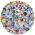thumbnail image 3 of 100 piezas/juego de pegatinas de Sonic, dibujos animados bonitos, juguetes clásicos, decoración, calcomanías, bricolaje, papelería, funda de teléfono, pegatinas de anime para niños, juguete, 3 of 4