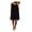 Black, variant on Women's Chiffon Spaghetti Strap Hollow Back Short Dress Summer Beach Casual Sleeveless Cocktail Party Vacation Boho Flowy Mini Dress, Orange XXL