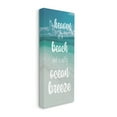 thumbnail image 3 of Stupell Industries Ocean Breeze Beach Lover Typography Graphic Art Gallery Wrapped Canvas Print Wall Art, Design by Marcus Prime, 3 of 7