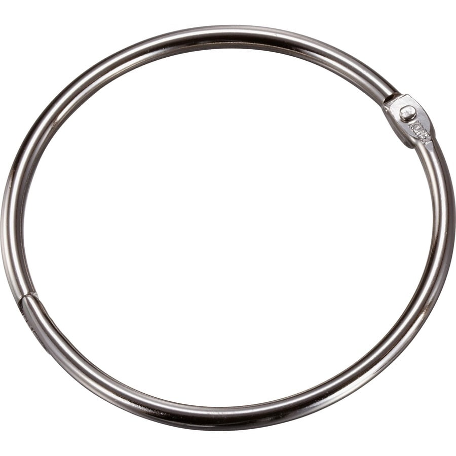 Officemate Looseleaf Book Rings 3" Diameter Silver Metal 10