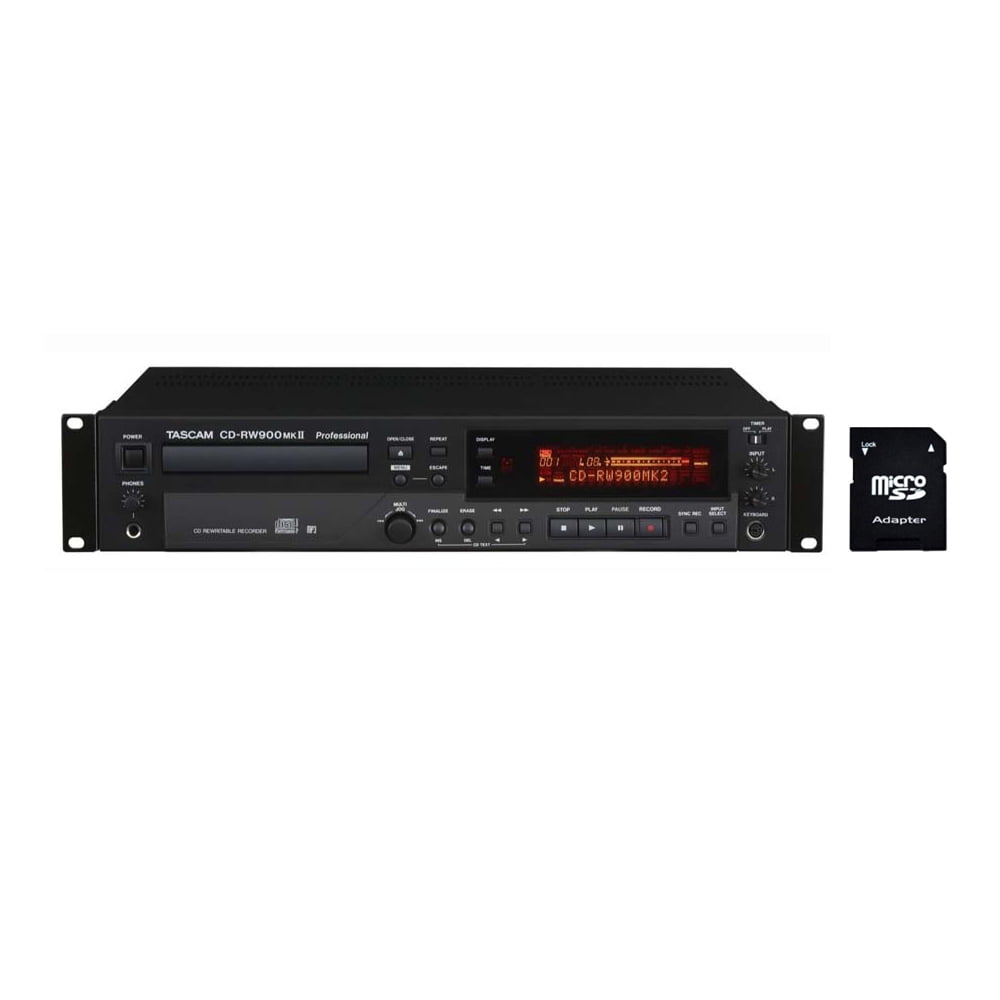 Tascam CD-RW900mkII CD Recorder Player with EV Music 32gb SD Card