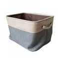 thumbnail image 2 of Bacs de Rangement Grands Paniers à Linge en Toile avec Poignées, 2 of 6