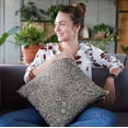 thumbnail image 2 of Plutus Brands Blue Plutus Gardens Paisley Luxury Throw Pillow 20 in x 30in, Double Sided 20" x 30" Queen, 2 of 9