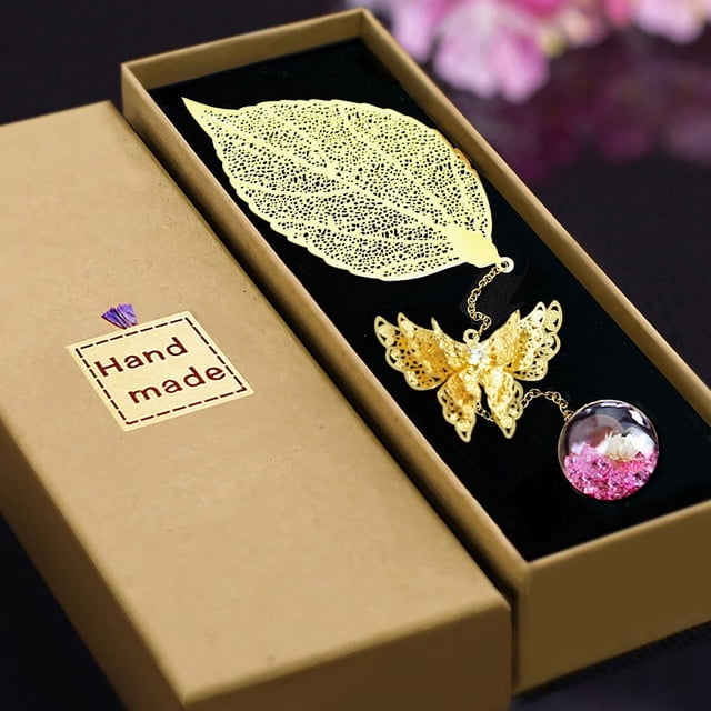 Marcador de hojas de metal, regalos de cumpleaños del día de San Valentín para mujeres, niñas, novias, maestras, mamá, abuela y esposa