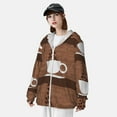 thumbnail image 5 of Kll Coffee Cafe Cup Print Men'S Women’s Upf 50+ Sun Protection Outdoor Hoodie Jacket Long Sleeve Fishing Hiking Performance Shirt- Medium, 5 of 8