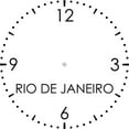 thumbnail image 2 of CafePress - RIO DE JANEIRO World Clock - 10" Quartz Analog Battery-Powered Modern Wall Clock, Unique, 2 of 5