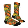 thumbnail image 4 of OIOLOYJM Compression Socks for Women Men Halloween Cute Novelty Printed Crew Socks Winter Funny Strecth Comfy Athletic Yoga Dress Socks for Holiday Gifts, 2-Packs Yellow, 4 of 6