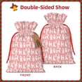 thumbnail image 2 of Fuzoiu Cute Poodle Dog Print Christmas Gift Bag,Burlap Gift Bag with Drawstring Closure & Hang Tag,Perfect for Holidays, Birthdays, and Special Occasions-Small, 2 of 7
