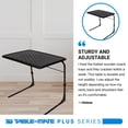 thumbnail image 2 of Table Mate XL Plus TV Tray Extra Large Folding Table (Black), 2 of 6