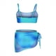 thumbnail image 5 of Traje de baño para mujer Traje de baño de bikini de dos piezas de moda para mujer Traje de baño deportivo ajustado de tres piezas con degradado Trajes de baño para mujer, 5 of 8