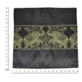 thumbnail image 3 of Black Playful Elephant Pair Silk Throw Pillow Cushion Cover Set, 3 of 6