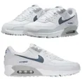 thumbnail image 1 of New NIKE Air Max 90 Reflective Men's Athletic Sneakers white blue all sizes, 1 of 16